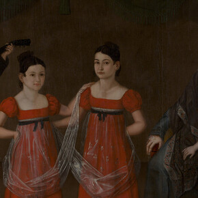 Unknown artist, Portrait of Praskovya Myatleva with children (detail), 1810s. Courtesy of the State Hermitage Museum