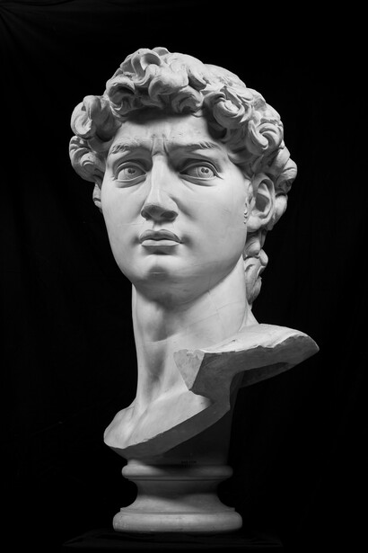 Michelangelo imperfect, artwork in exhibition. Courtesy of Statens Museum for Kunst