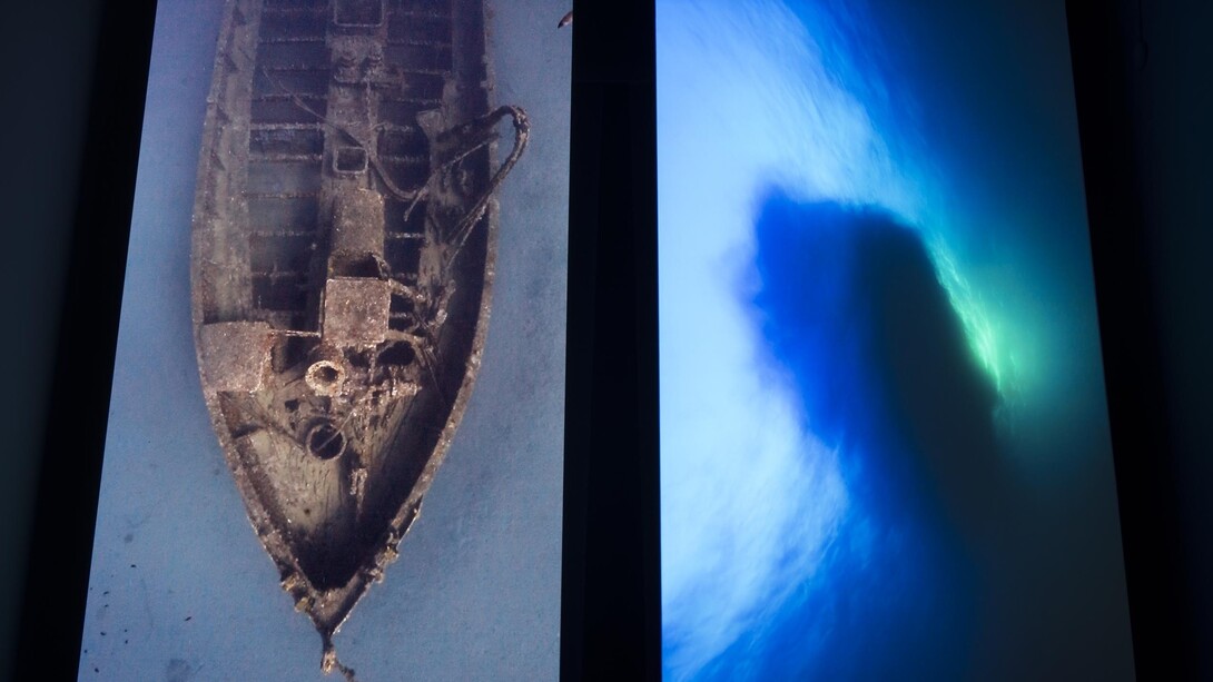 Lundy, Louis, Barge and Troy, 2014. Two channel synchronized (1080x1920). HD video, sound, MD. Courtesy the Artist, Rampa, Istanbul and the 4th International Çanakkale Biennial © Ergin Cavusoglu