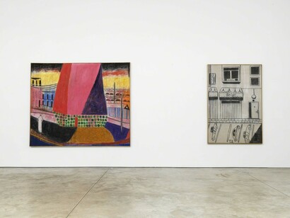 Tal R. Keyhole, Exhibition view. Courtesy of Cheim & Read