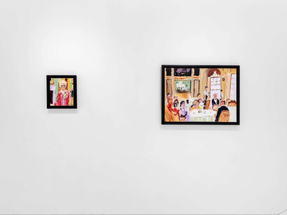 Genieve Figgis, Drama club, exhibition view. Courtesy of Almine Rech