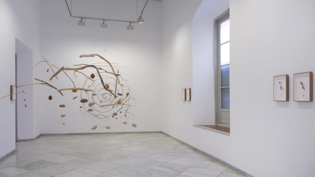 Eugenio Ampudia, Millions of years of electrical discharges, exhibition view. Courtesy of Rafael Ortiz Gallery