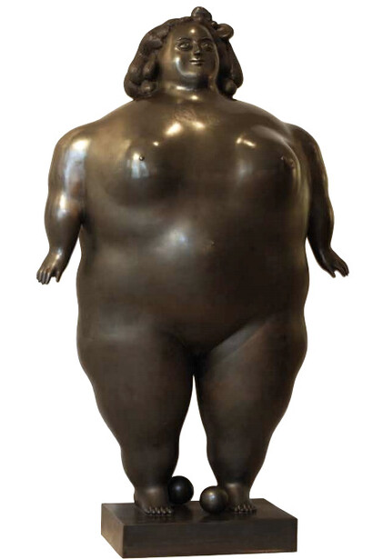 Fernando Botero, La Poupée, 1977, Signed and numbered ‘Botero 3/6’ and stamped with foundry mark (on the base), Bronze, edition of 6, 161 x 104 x 64 cm - 63.4 x 40.9 x 25.2 in.
