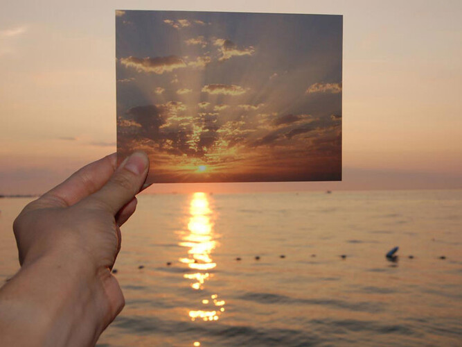 Lisa Oppenheim, The Sun is Always Setting Somewhere Else, 2006 (detail). Slide projection of 15 35 mm slides, continuous loop, dimensions variable, AP 1/1, edition of 4. Solomon R. Guggenheim Museum, New York, Purchased with funds contributed by the Photography Committee, 2009.60 © 2006 Lisa Oppenheim