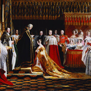Charles Robert Leslie (1794-1859), Queen Victoria Receiving the Sacrament at her Coronation, 28 June 1838-9. Royal Collection Trust | © Her Majesty Queen Elizabeth II 2015
