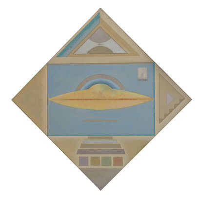 Alexandru Chira untitled, 1993
(archive # P25)
oil and pencil on canvas 80.5x79cm
Copyright ALCHIRA Foundation, Courtesy Delmes & Zander, Cologne
