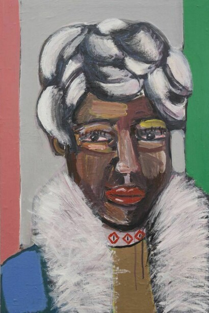 Frederick Hayes, Vintage personality, 2013, acrylic on canvas, 30 x 20 inches