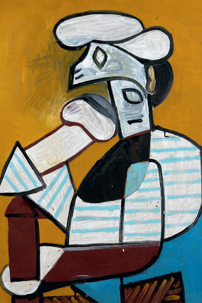 Pablo Picasso, Seated fisherman with cap (detail), 1946. Mit freundlicher genehmigung der Art Encounters Foundation