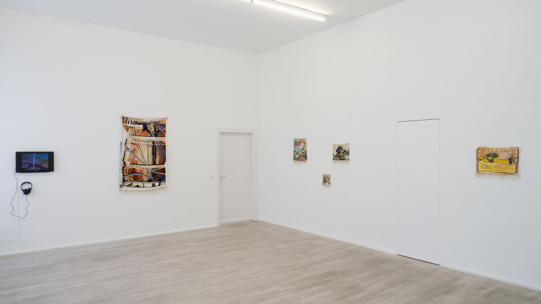 Ingrid Wiener, Gobelins, films and dreams, exhibition view. Courtesy of Barbara Wien Gallery