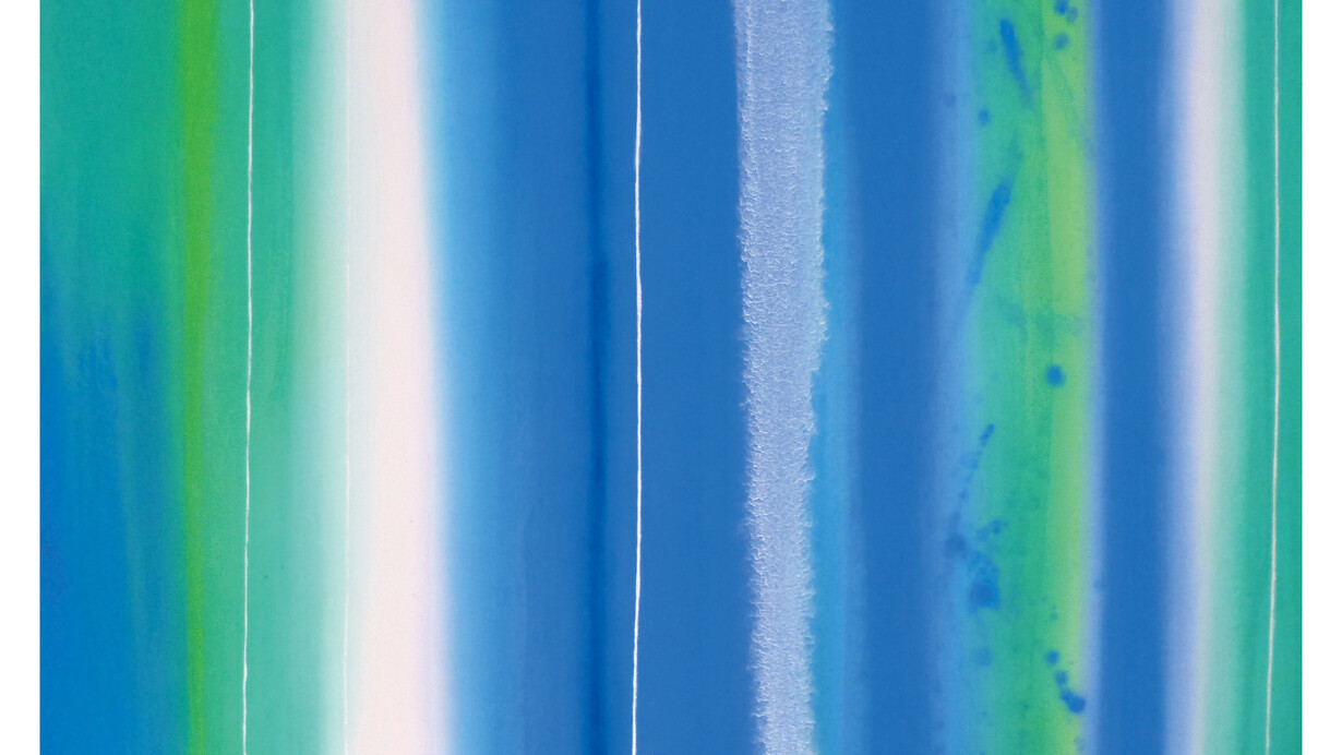 Michiko Sakurai, Field of Light, 2014, acrylic on cotton canvas, 80.3 x 100 cm