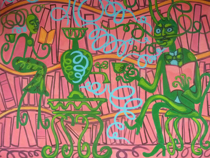 Georgiy Litichevsky, The Tea Party at the King's Peas Library