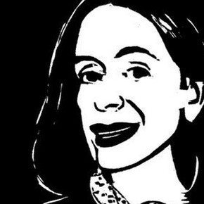 Alex Katz, Dark Eyes, 2000, Woodcut on 85gsm. Courtesy of Workplace Gateshead