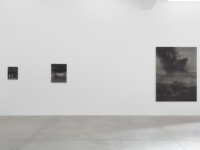 Mario García Torres, Oils, veduta dell’esposizione. Cortesia della Galleria Franco Noero