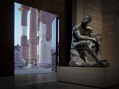 'El Púgil y la Victoria Alada' en el Capitolio de Brescia-Brixia. Parque Arqueológico de la Brescia Romana, Italia