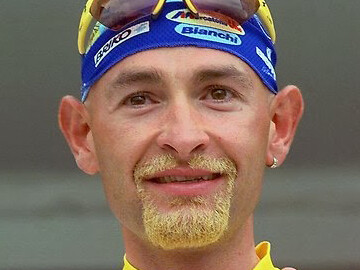 Un primo piano di Marco Pantani