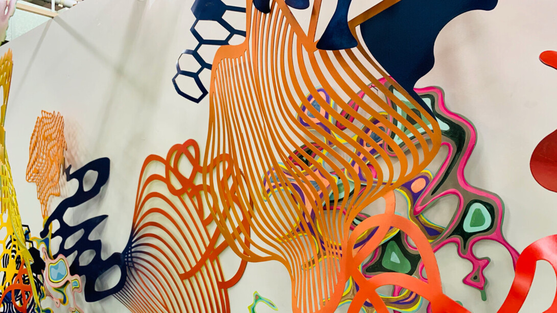 Wendy Letven, Flowtopia, detail. Courtesy the artist and Beth Urdang Gallery