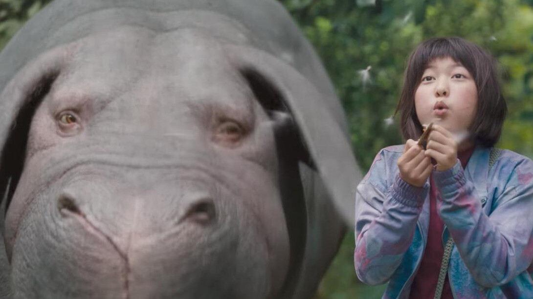 Una scena di Okja, il nuovo film di Bong Joon-ho
