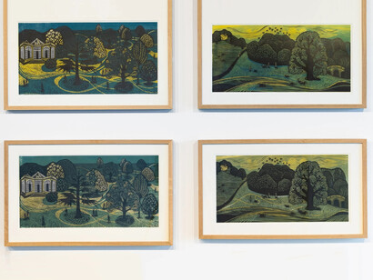 Sarah Kirby, A printmaker’s landscape, exhibition view. Courtesy of Yorkshire Sculpture Park