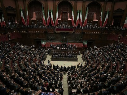 Camera dei deputati, Aula Palazzo Montecitorio, Roma, Italia. 2022