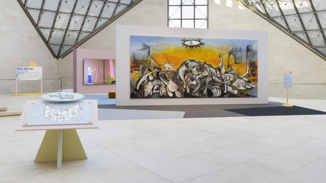 Simon Fujiwara, A whole new world, ausstellungsansicht. Mit freundlicher genehmigung von Mudam Luxembourg