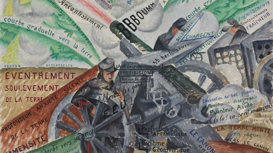 Gino Severini, Cannoni in azione, 1915. Mit freundlicher Genehmigung des Mart