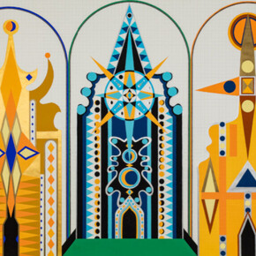 Anna Fidler, Seven spirit houses, 2022. Courtesy of Johansson Projects Gallery