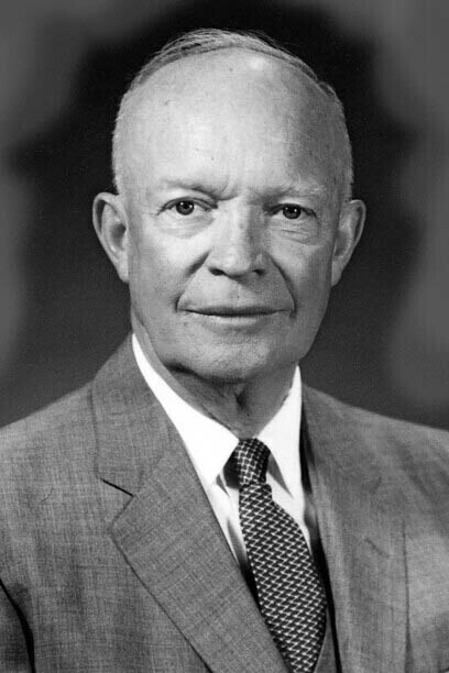 Ex presidente de los Estados Unidos, Dwight David Eisenhower, (14.10.1890, Denison, Texas - 28.03.1969 Washington, D.C., EE. UU.) Retrato fotográfico oficial, 29 de mayo de 1959