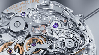 Detalle interior de un reloj Patak Phillip