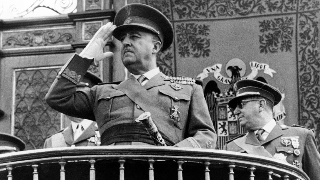 Francisco Franco, dictador español, integrante del grupo de altos cargos de la cúpula militar que dio el golpe de Estado de 1936 contra el gobierno democrático de la Segunda República