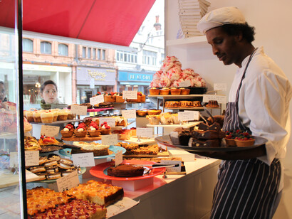 Puesto de comida para llevar