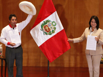 Pedro Castillo y Keiko Fujimori
