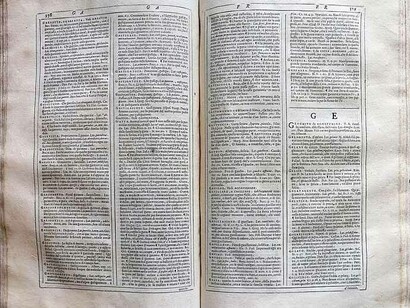 Vocabolario degli Accademici della Crusca, prima edizione per Giovanni Alberti, Venezia, Italia, (1612)