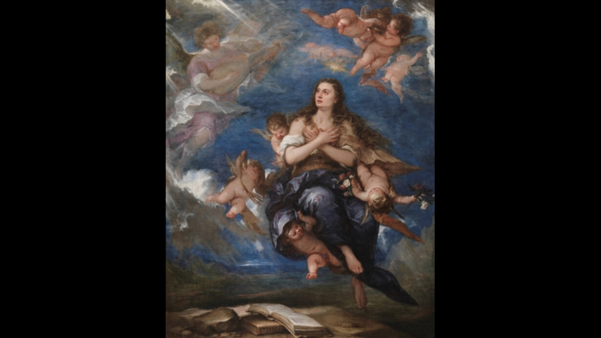 La asunción de la Magdalena
Antolínez, José
Óleo sobre lienzo, 205 x 163 cm.
1670 - 1675
Madrid, Museo Nacional del Prado