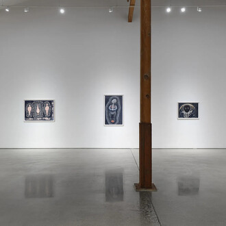 Ann Leda Shapiro, Through the tunnel, exhibition view. Courtesy of François Ghebaly Gallery