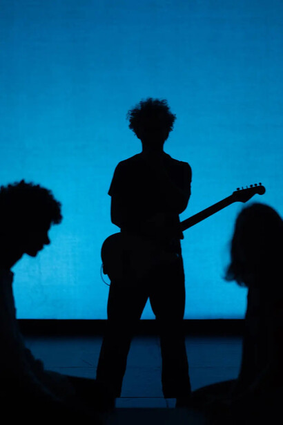 Taire, vue de la représentation. Avec l'aimable autorisation du Théâtre de La Criée