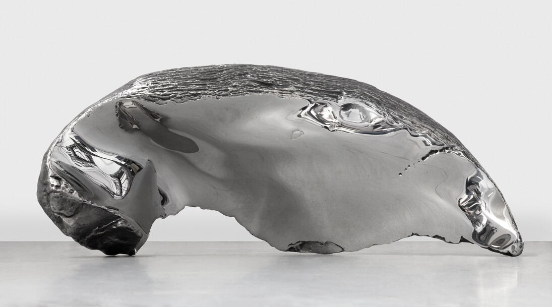 Marc Quinn, The Toxic Sublime, Frozen Wave (The Conservation of Culture), 2015, Stainless steel