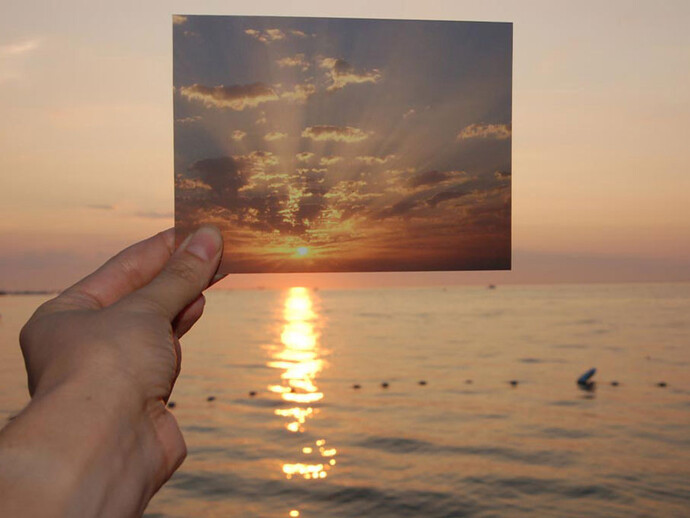 Lisa Oppenheim, The Sun is Always Setting Somewhere Else, 2006 (detail). Slide projection of 15 35 mm slides, continuous loop, dimensions variable, AP 1/1, edition of 4. Solomon R. Guggenheim Museum, New York, Purchased with funds contributed by the Photography Committee, 2009.60 © 2006 Lisa Oppenheim