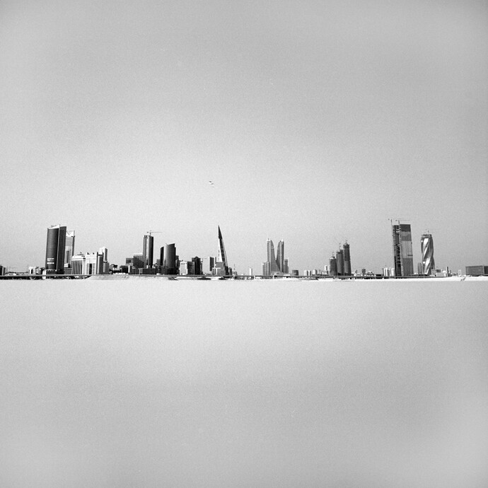 Nicene Kossentini, Untitled VII, 2013, Black & white photography (Digital print on Hahnemuhle Fine Art Baryta), Edition of 5, 120 x 120 cm, The City in the Sky series