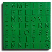 EMME I ELLE ELLE E...(verde sobre verde), 1970. Alighiero Boetti.