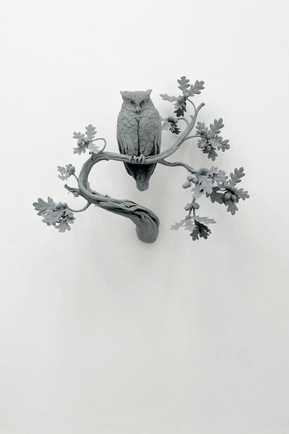 Hans Op de Beeck, Fable (2) owl (detail), 2025. Courtesy of Galerie Krinzinger