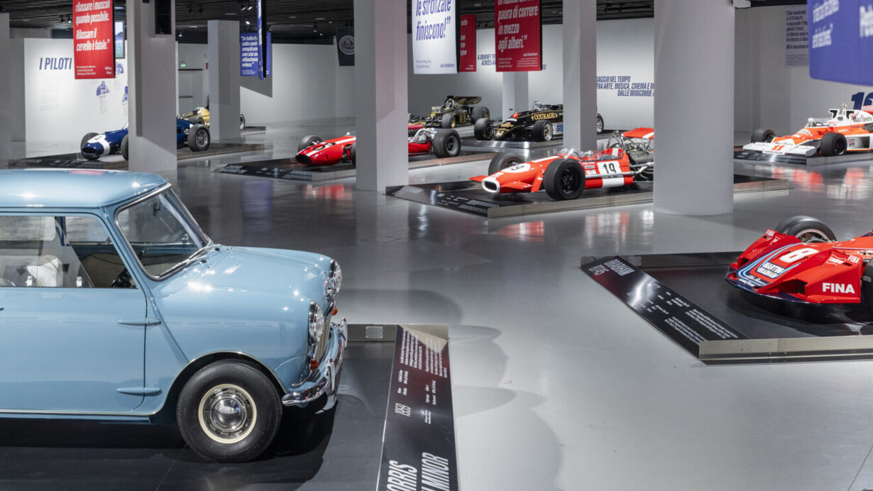 I nemici del Drake. Enzo Ferrari e le scuderie inglesi, veduta della mostra. Per cortesia del Museo Nazionale dell'Automobile