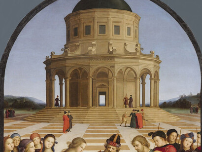 Perugino, "Lo Sposalizio della Vergine", dettaglio