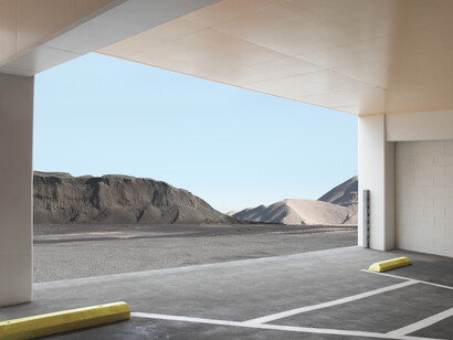 Lauren Marsolier, Parking Lot, 2011, 36 x 54 inches, 91.44 x 137.1 cm Ed. 1/7 +1 A.P. 24 x 36 inches, 60.9 x 91.4 cm Ed. 1/7 +1 A.P. Archival pigment print