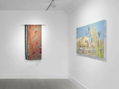Various artists, Interweave, exhibition view. Courtesy of Gazelli Art House