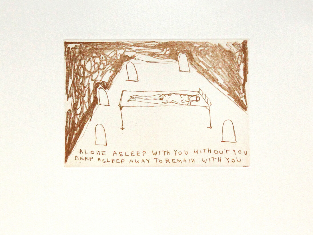 Tracey Emin CBE RA, With You Or Without You, Soft Ground Etching, 2010 © Courtesy of RA Editions