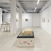 Christo & Jeanne-Claude, The architecture of the unbuilt, exhibition view. Courtesy of Prats Nogueras Blanchard