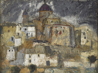 Anne Redpath, Requena, oil on panel, 51 x 61 cm
