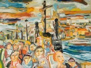 John Bellany, Prague Easter, 1992, oil on canvas, 203.00 x 244.00 cm
