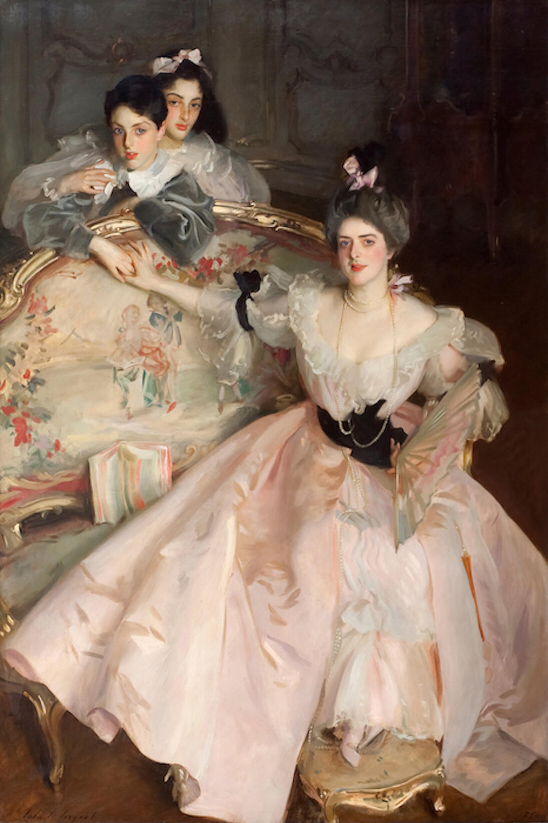 John Singer Sargent’s Mrs. Carl Meyer and Her Children, Exhibition view. Courtesy of Jewish Museum