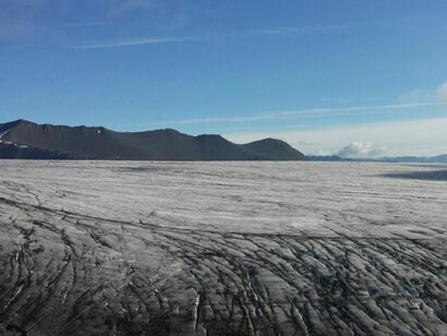 Land cover by the ice